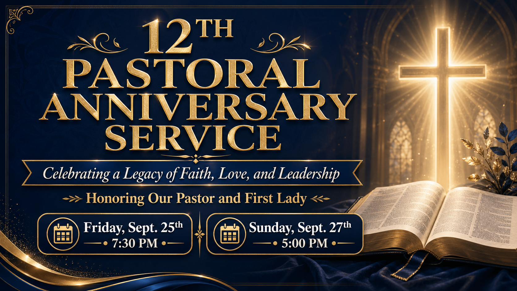 12th Pastoral Anniversary Service at Citadel of Hope Church of God in Christ in Inglewood, California