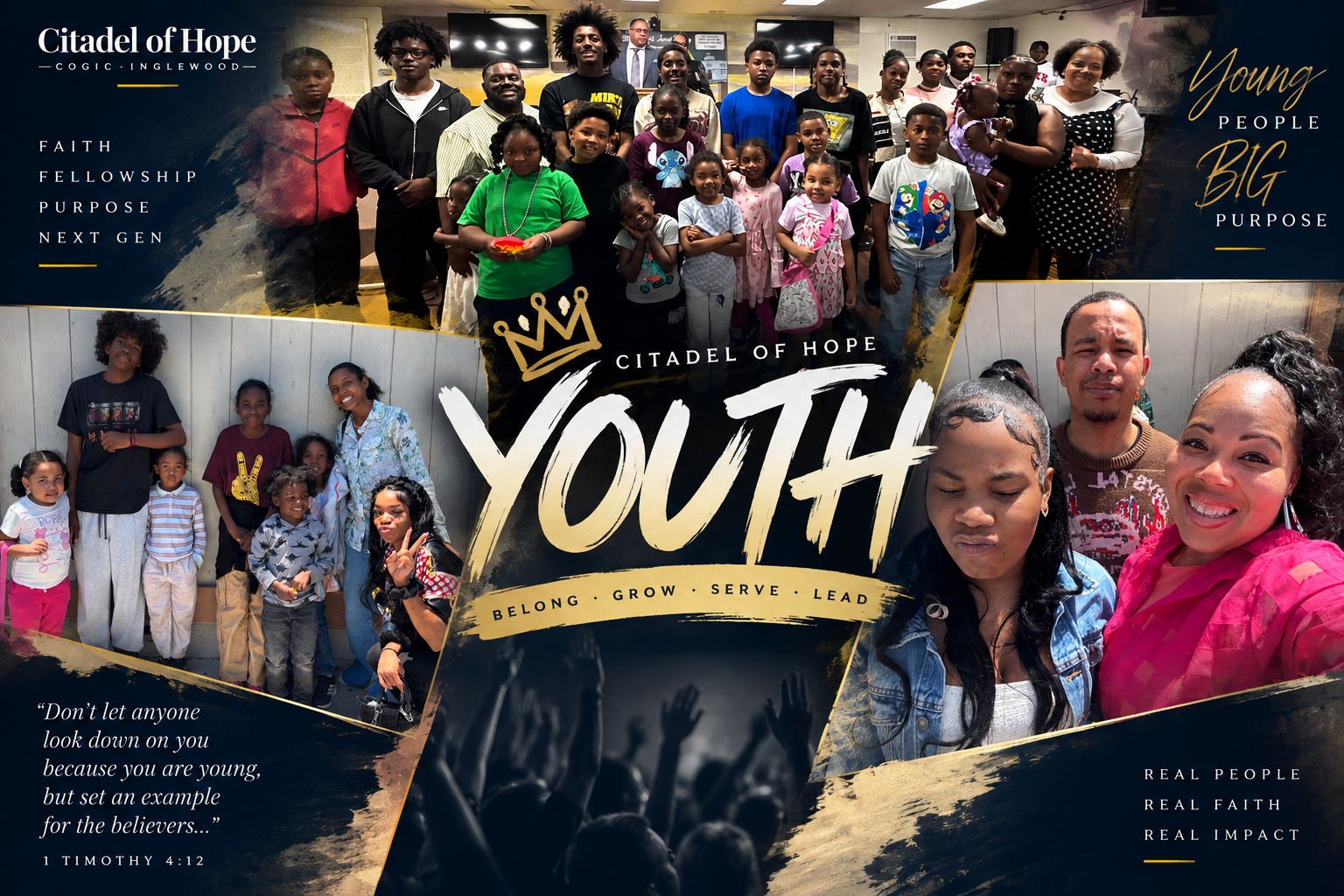 Citadel of Hope youth ministry collage